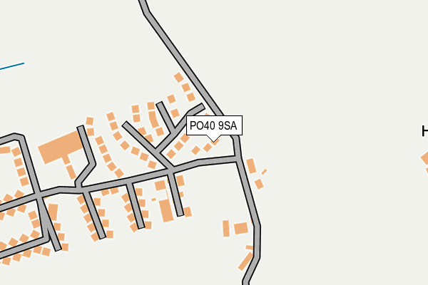 PO40 9SA map - OS OpenMap – Local (Ordnance Survey)