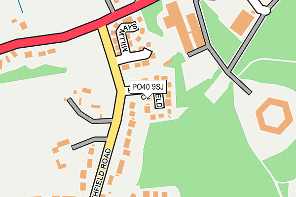 PO40 9SJ map - OS OpenMap – Local (Ordnance Survey)