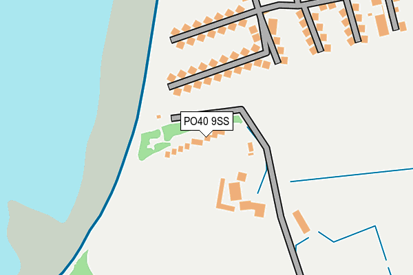 PO40 9SS map - OS OpenMap – Local (Ordnance Survey)