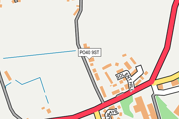 PO40 9ST map - OS OpenMap – Local (Ordnance Survey)