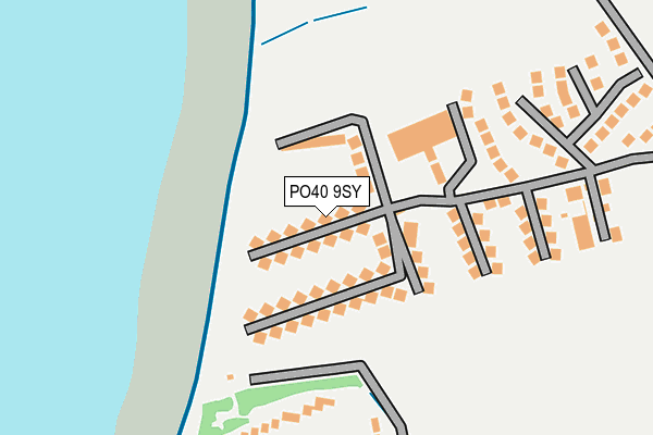 PO40 9SY map - OS OpenMap – Local (Ordnance Survey)