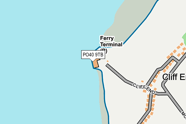 PO40 9TB map - OS OpenMap – Local (Ordnance Survey)