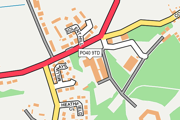 PO40 9TD map - OS OpenMap – Local (Ordnance Survey)