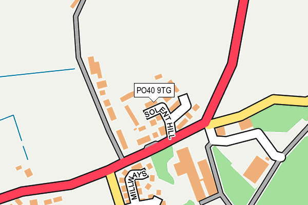 PO40 9TG map - OS OpenMap – Local (Ordnance Survey)