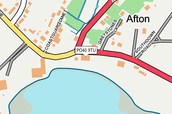 PO40 9TU map - OS OpenMap – Local (Ordnance Survey)