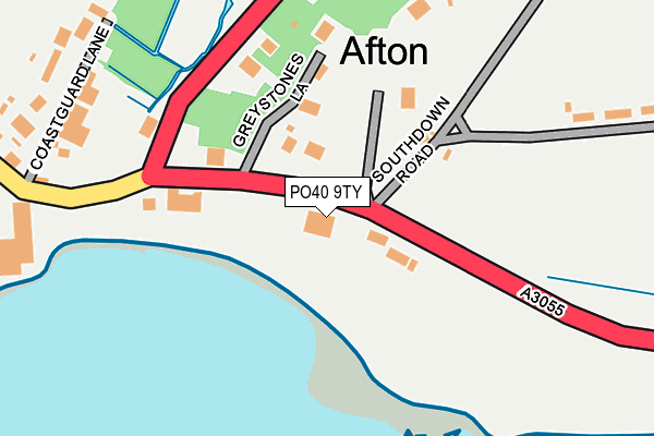 PO40 9TY map - OS OpenMap – Local (Ordnance Survey)