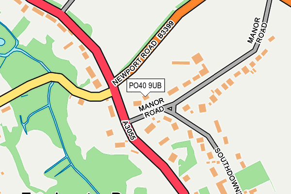 PO40 9UB map - OS OpenMap – Local (Ordnance Survey)