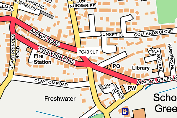 PO40 9UP map - OS OpenMap – Local (Ordnance Survey)