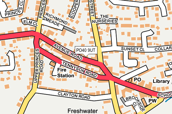 Map of J & B WHOLESALE LTD at local scale