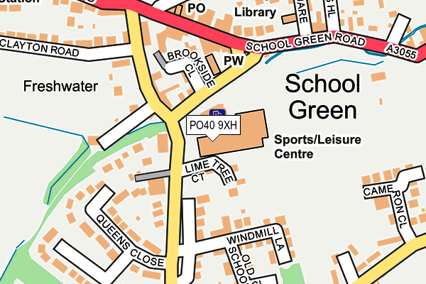 PO40 9XH map - OS OpenMap – Local (Ordnance Survey)