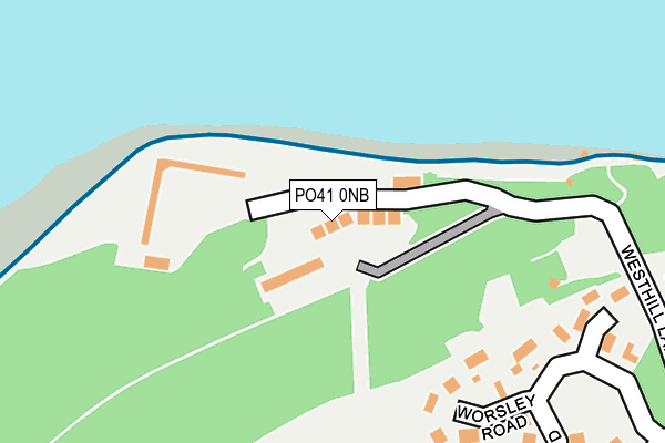 PO41 0NB map - OS OpenMap – Local (Ordnance Survey)