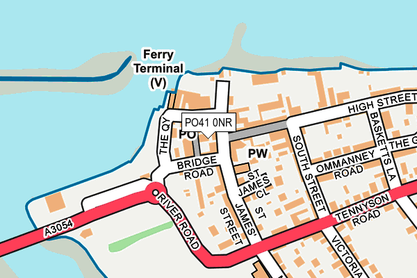 PO41 0NR map - OS OpenMap – Local (Ordnance Survey)