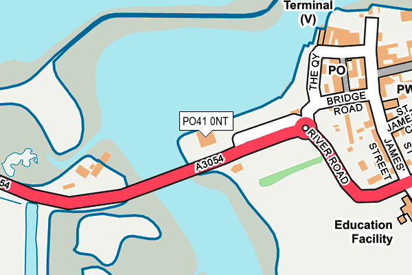 PO41 0NT map - OS OpenMap – Local (Ordnance Survey)