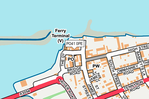 PO41 0PE map - OS OpenMap – Local (Ordnance Survey)