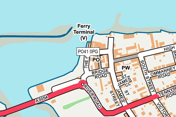 PO41 0PG map - OS OpenMap – Local (Ordnance Survey)