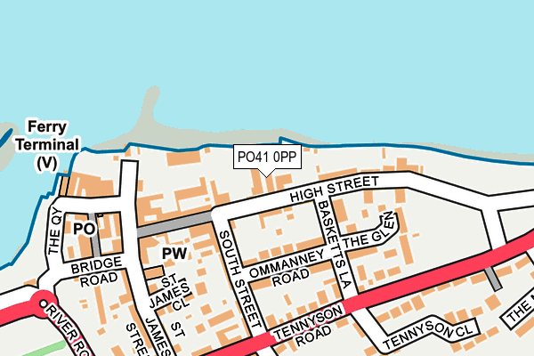 PO41 0PP map - OS OpenMap – Local (Ordnance Survey)