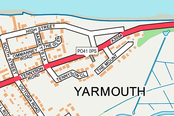 PO41 0PS map - OS OpenMap – Local (Ordnance Survey)