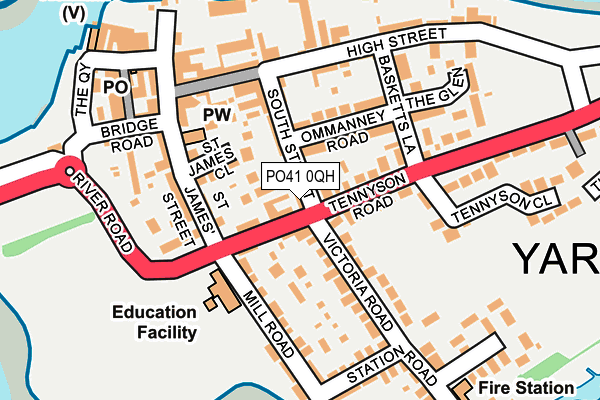 PO41 0QH map - OS OpenMap – Local (Ordnance Survey)