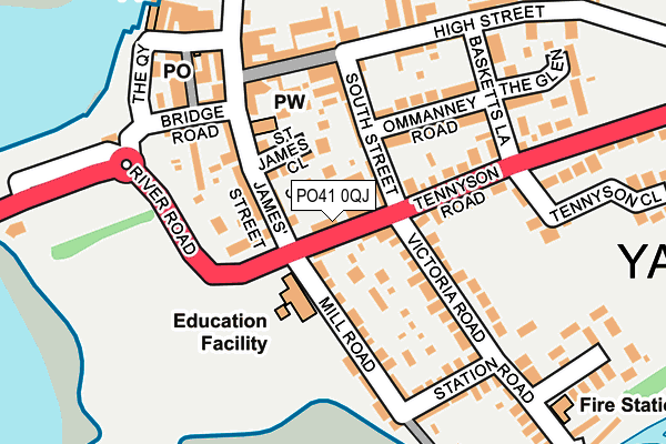 PO41 0QJ map - OS OpenMap – Local (Ordnance Survey)