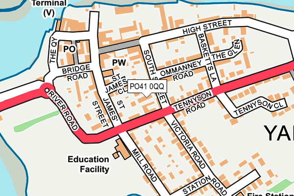 PO41 0QQ map - OS OpenMap – Local (Ordnance Survey)