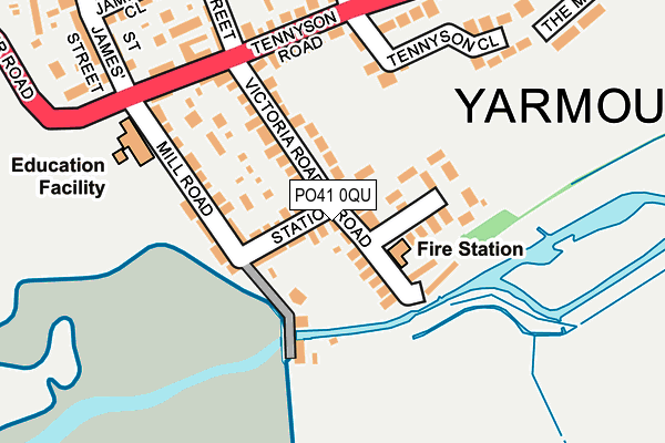 PO41 0QU map - OS OpenMap – Local (Ordnance Survey)