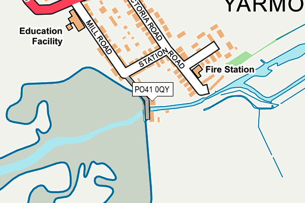 PO41 0QY map - OS OpenMap – Local (Ordnance Survey)