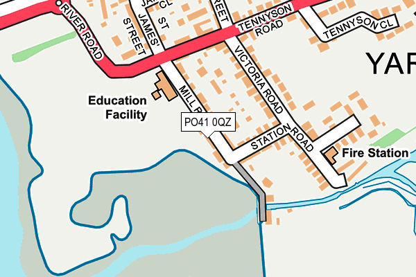 PO41 0QZ map - OS OpenMap – Local (Ordnance Survey)