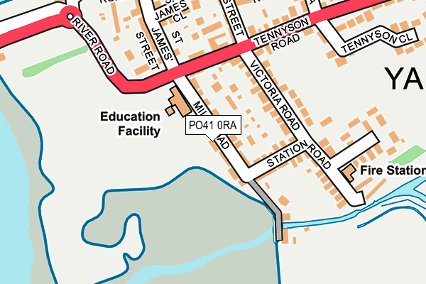 PO41 0RA map - OS OpenMap – Local (Ordnance Survey)