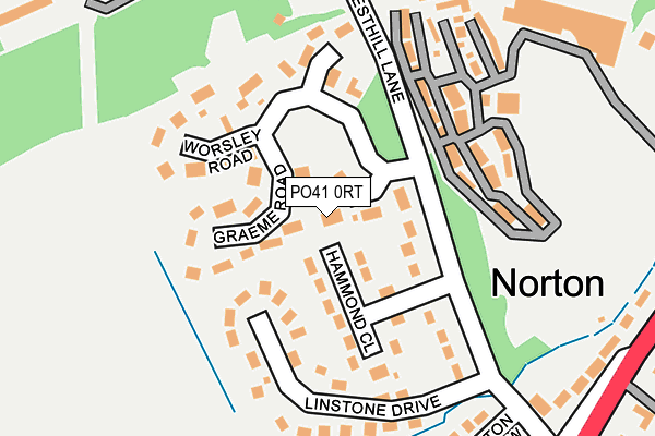 PO41 0RT map - OS OpenMap – Local (Ordnance Survey)