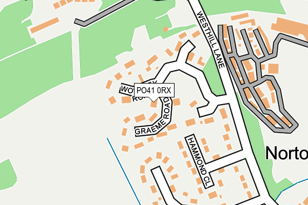 PO41 0RX map - OS OpenMap – Local (Ordnance Survey)