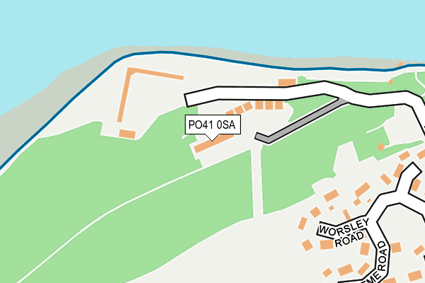 PO41 0SA map - OS OpenMap – Local (Ordnance Survey)