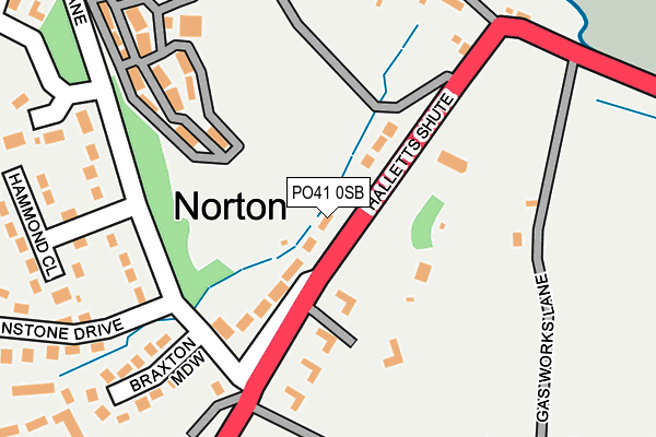 PO41 0SB map - OS OpenMap – Local (Ordnance Survey)