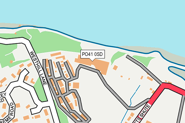 PO41 0SD map - OS OpenMap – Local (Ordnance Survey)