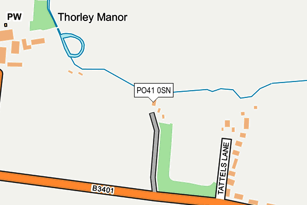 PO41 0SN map - OS OpenMap – Local (Ordnance Survey)