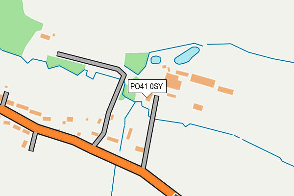 PO41 0SY map - OS OpenMap – Local (Ordnance Survey)