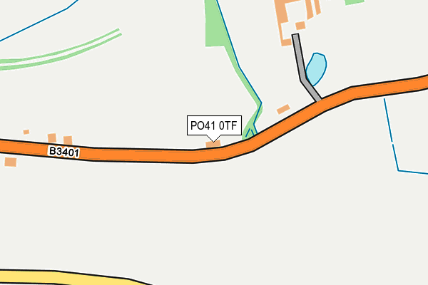 PO41 0TF map - OS OpenMap – Local (Ordnance Survey)