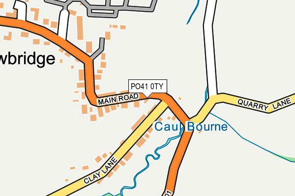 PO41 0TY map - OS OpenMap – Local (Ordnance Survey)