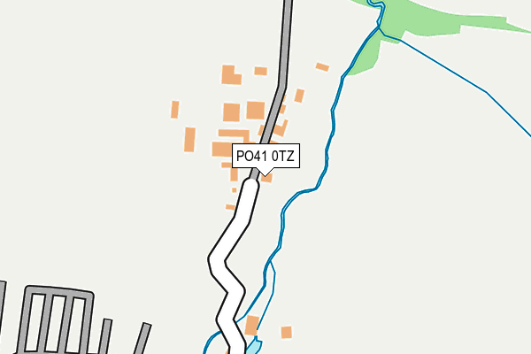 PO41 0TZ map - OS OpenMap – Local (Ordnance Survey)