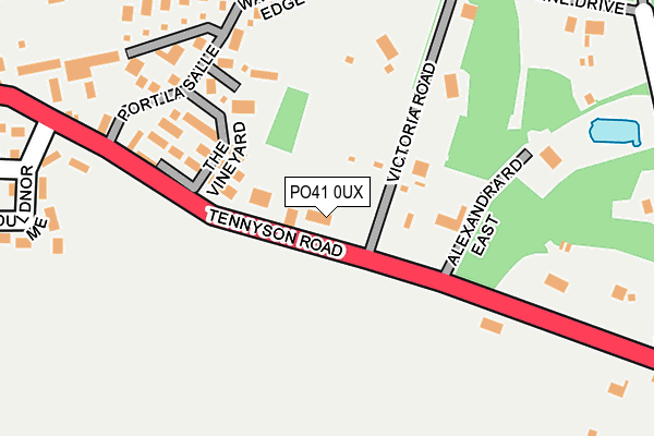 PO41 0UX map - OS OpenMap – Local (Ordnance Survey)