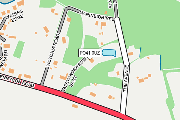 PO41 0UZ map - OS OpenMap – Local (Ordnance Survey)