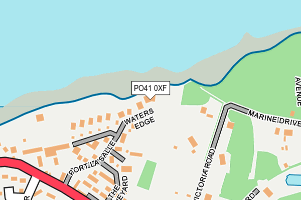 PO41 0XF map - OS OpenMap – Local (Ordnance Survey)