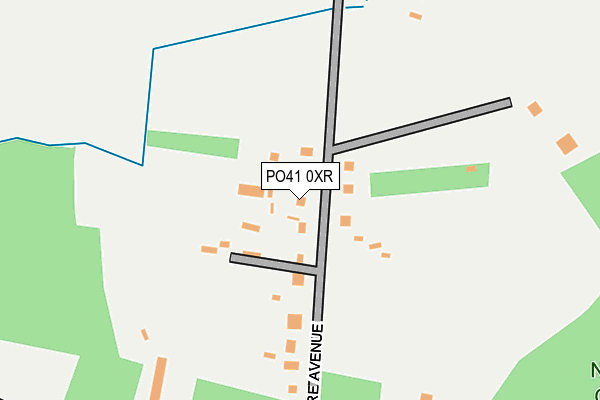 PO41 0XR map - OS OpenMap – Local (Ordnance Survey)