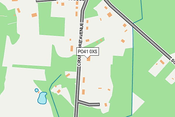 PO41 0XS map - OS OpenMap – Local (Ordnance Survey)