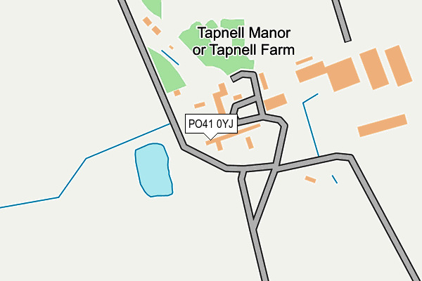 PO41 0YJ map - OS OpenMap – Local (Ordnance Survey)