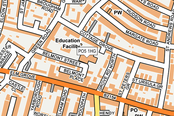 PO5 1HG map - OS OpenMap – Local (Ordnance Survey)