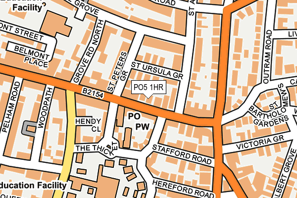 PO5 1HR map - OS OpenMap – Local (Ordnance Survey)