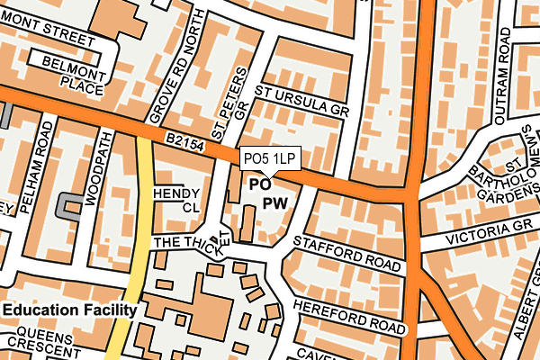 PO5 1LP map - OS OpenMap – Local (Ordnance Survey)