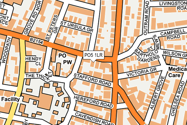 PO5 1LR map - OS OpenMap – Local (Ordnance Survey)