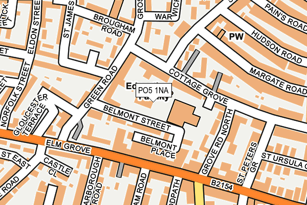 PO5 1NA map - OS OpenMap – Local (Ordnance Survey)