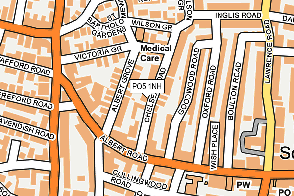 PO5 1NH map - OS OpenMap – Local (Ordnance Survey)